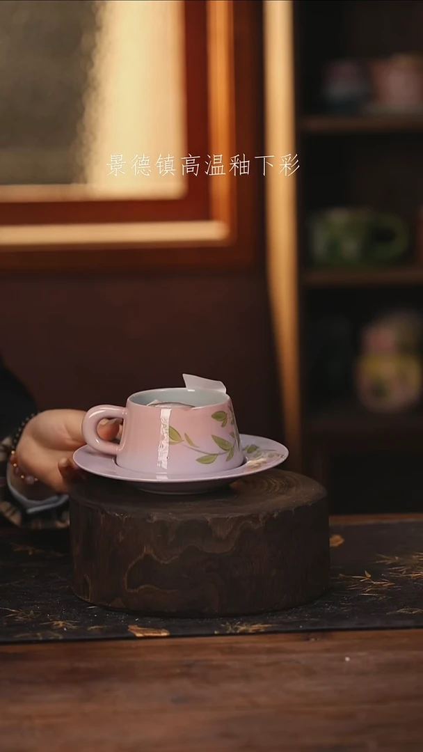 陶瓷景德镇高温釉下手绘陶瓷@L364@