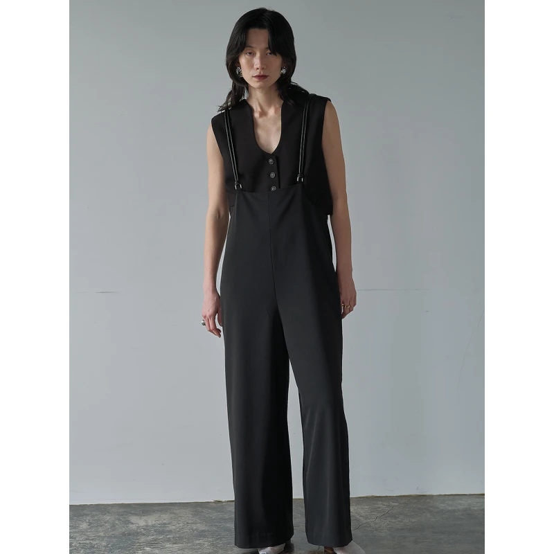 【MonTendre】 夏季新款 代 气质时尚简约高级设计感连体裤