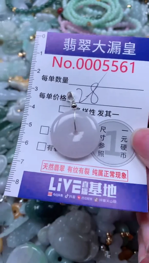 翡翠未镶嵌颈饰5561