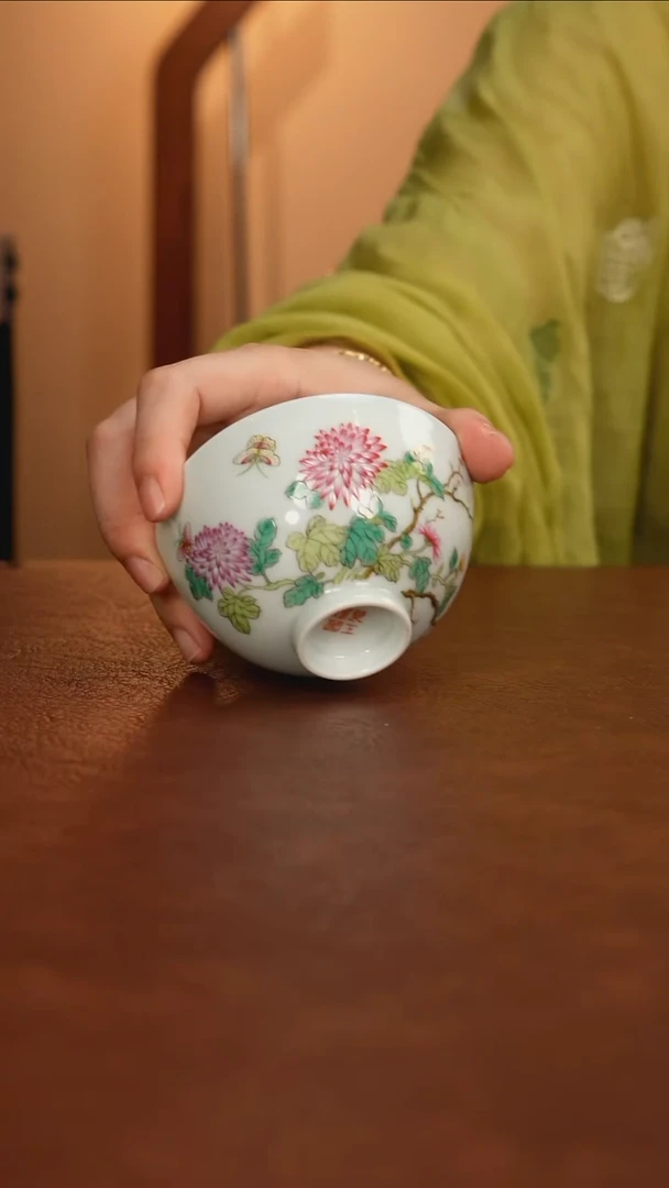景德镇瓷器，青花瓷手绘茶具