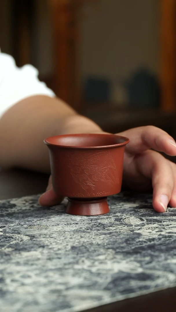 茶杯紫砂70号宜兴紫砂原矿作品