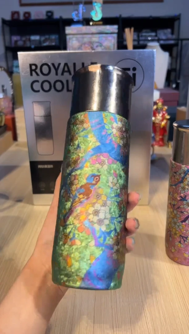 98乐酷纯钛保温杯-绿色