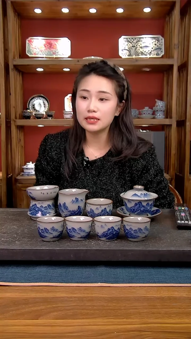 简装家用款8件套 老陶泥开片纹陶瓷茶具