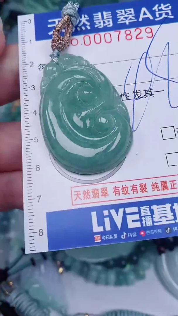 翡翠未镶嵌颈饰00007829