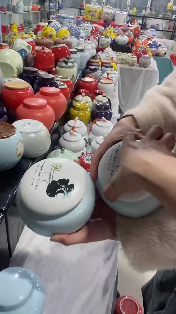 【闪购商品】罐陶瓷茶叶罐存茶罐密封罐