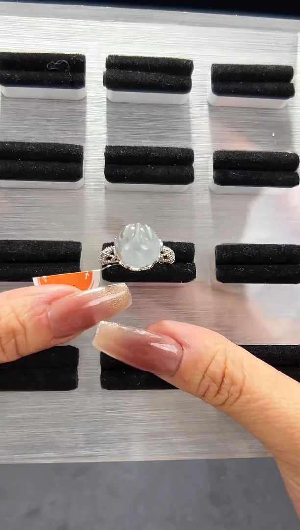 【闪购商品】水晶戒指银S925镶嵌发一（09）