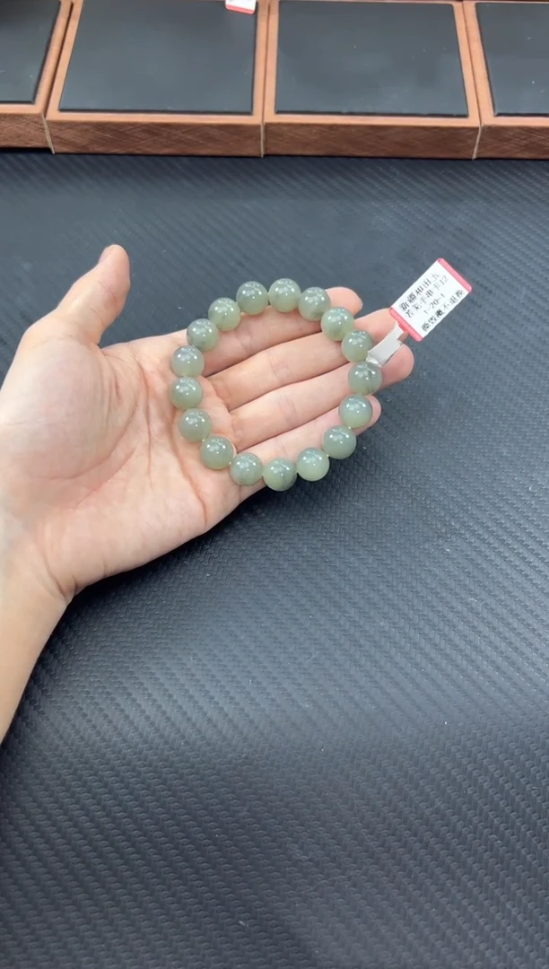 手串未镶嵌和田玉若羌微色差卡12手串
