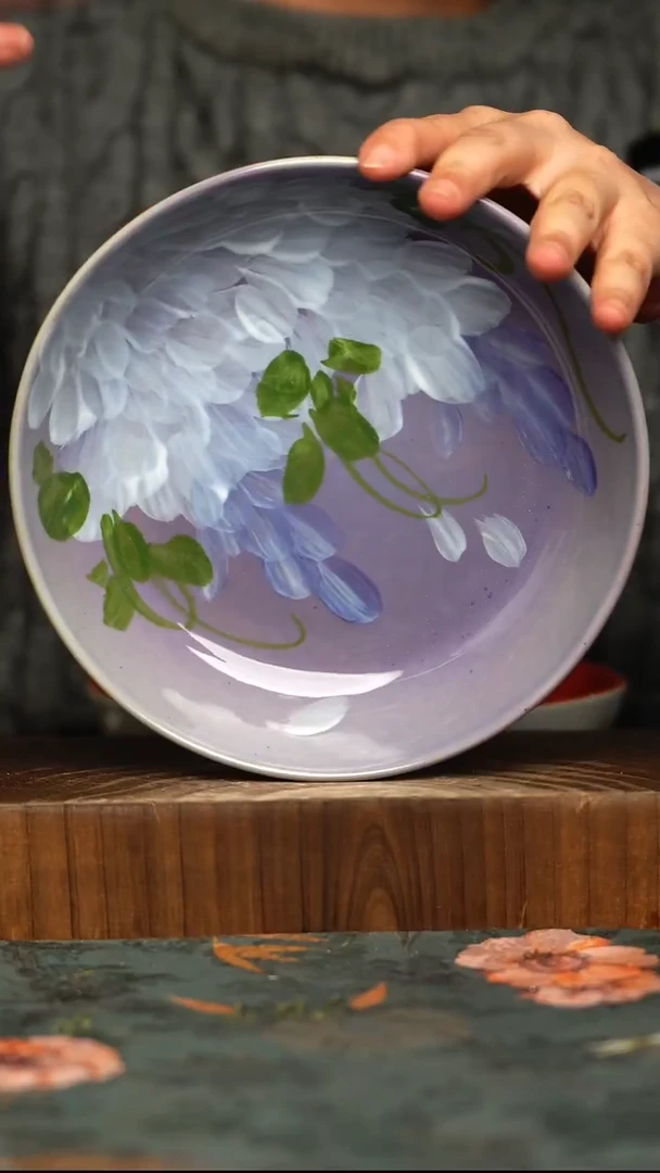 杯釉下彩手工手绘同款陶器