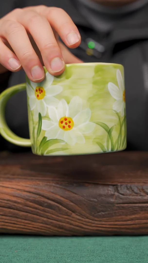 【闪购商品】瓷片81寻一缕瓷香杯釉下手工手绘瓷器