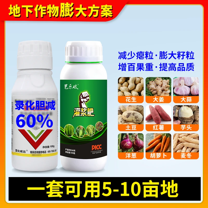 【10亩地】地下根茎块茎膨大灌浆花生红薯大姜大蒜土豆叶面肥