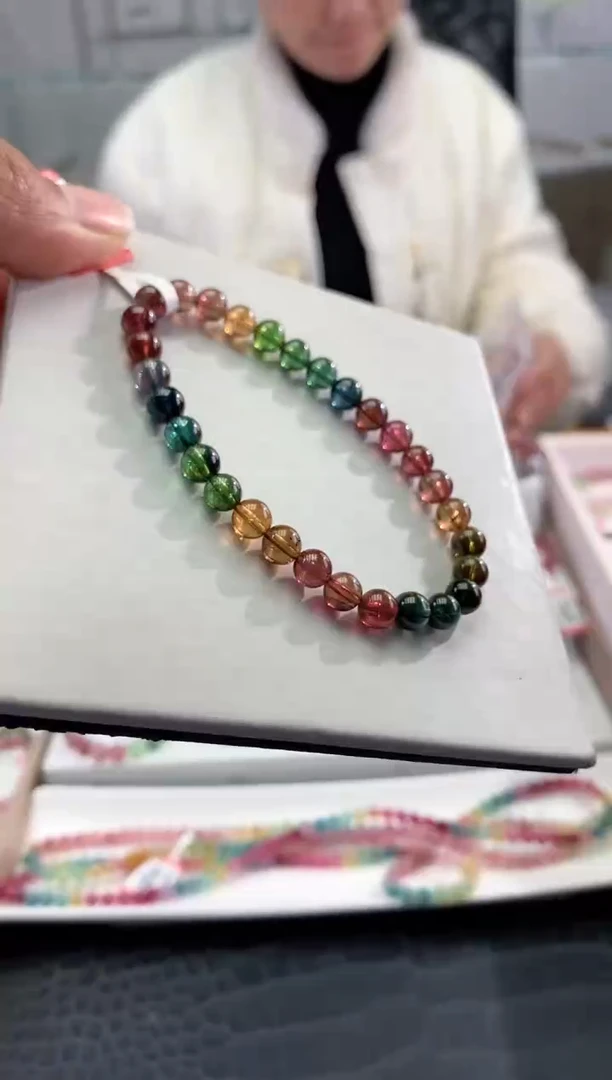 【闪购商品】碧玺手串未镶嵌多样性发一条