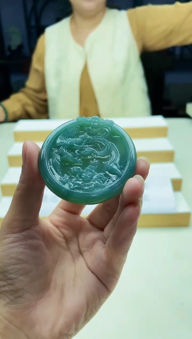 翡翠未镶嵌颈饰08020317多样性发其一