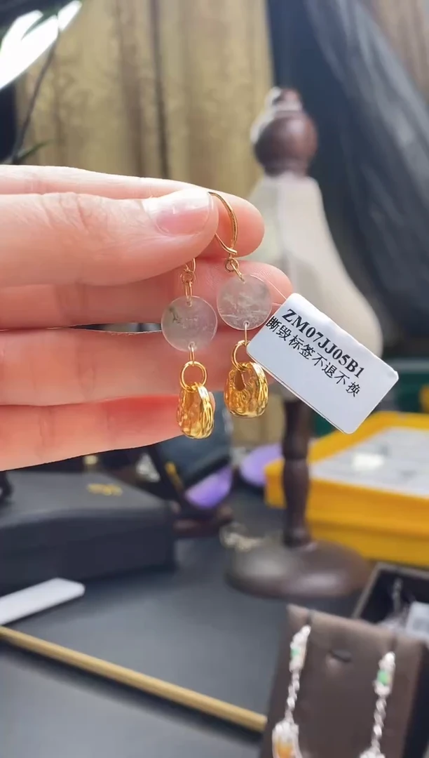 颈饰银S925镶嵌翡翠16435