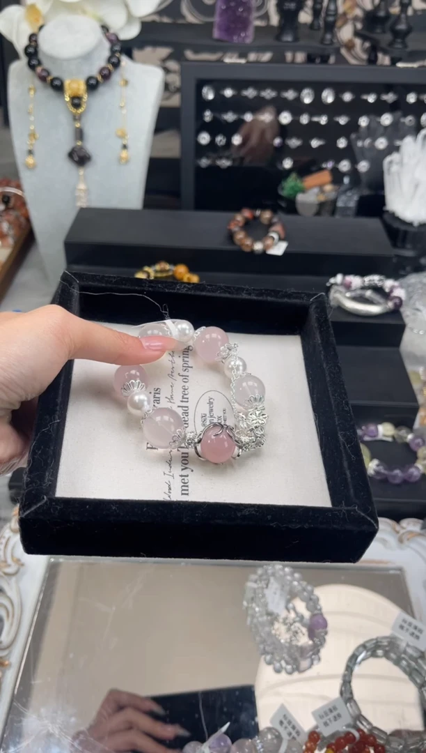 【闪购商品】烟晶手链银S925镶嵌天然水晶 多样性发货