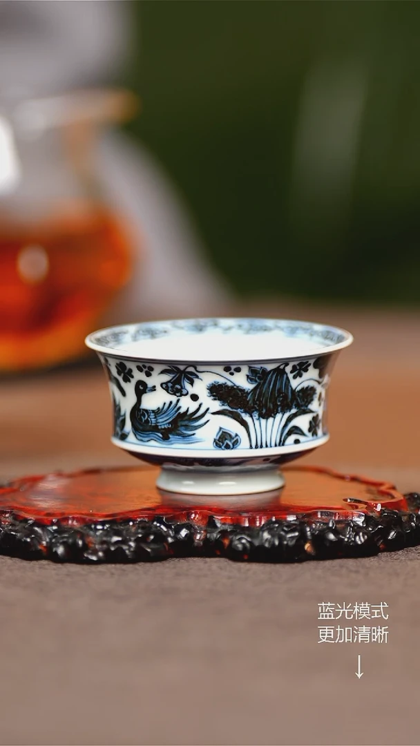 景德镇纯手工纯手绘 鸳鸯单杯  容量90