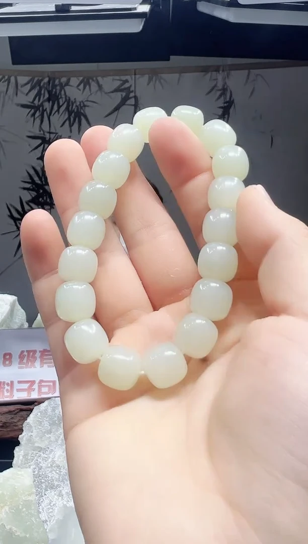 未镶嵌手串和田玉新疆和田玉于田料卡12 手串