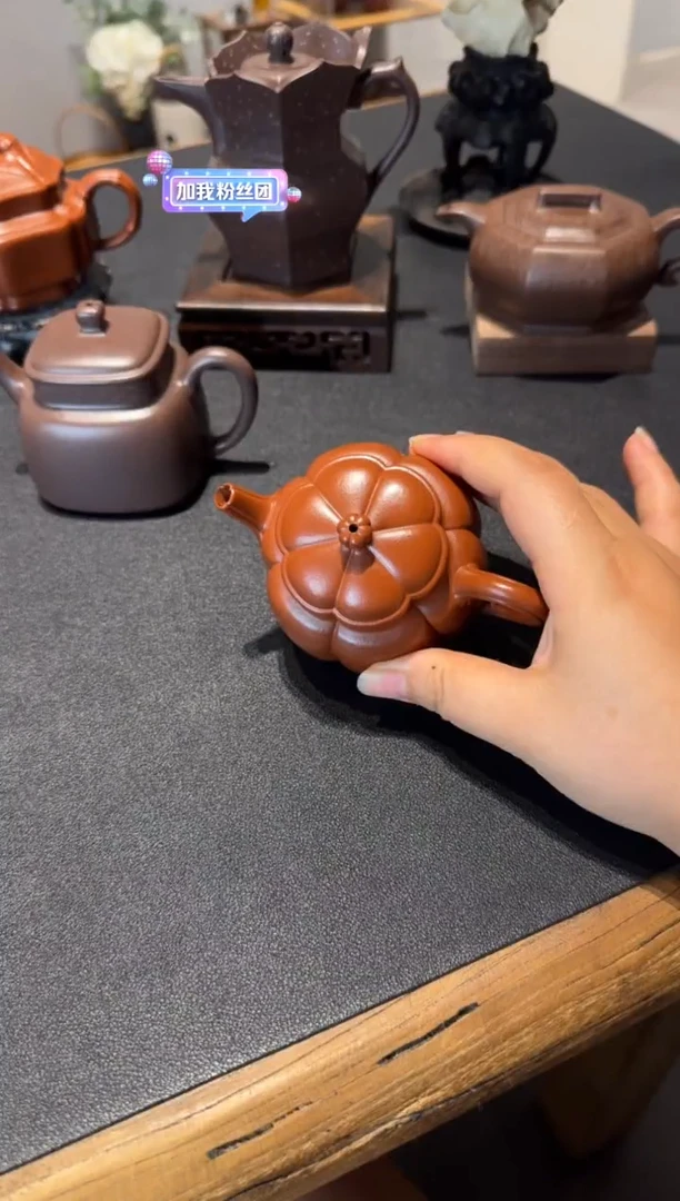 茶壶紫砂h****o繁花 朱泥