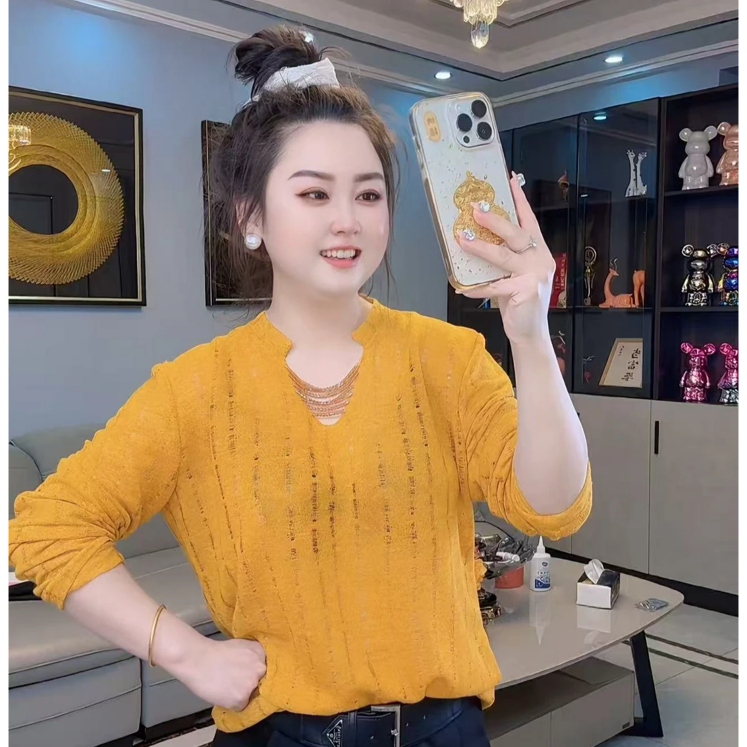 春夏新款纯色上衣小衫潮流减龄显瘦百搭衫