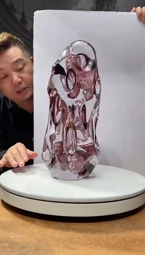 茶宠巴比特美学 太湖石 暮山紫