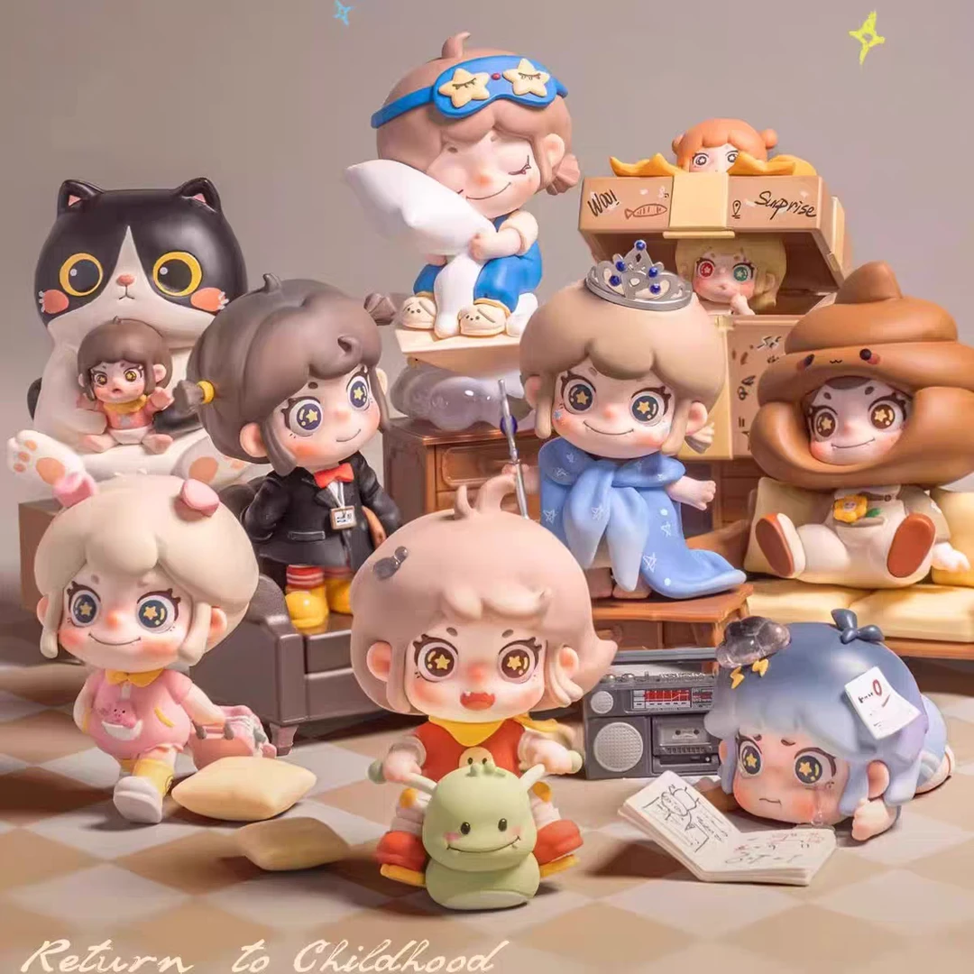 【拆盒】皮POPO重返小时候盲盒手办礼物