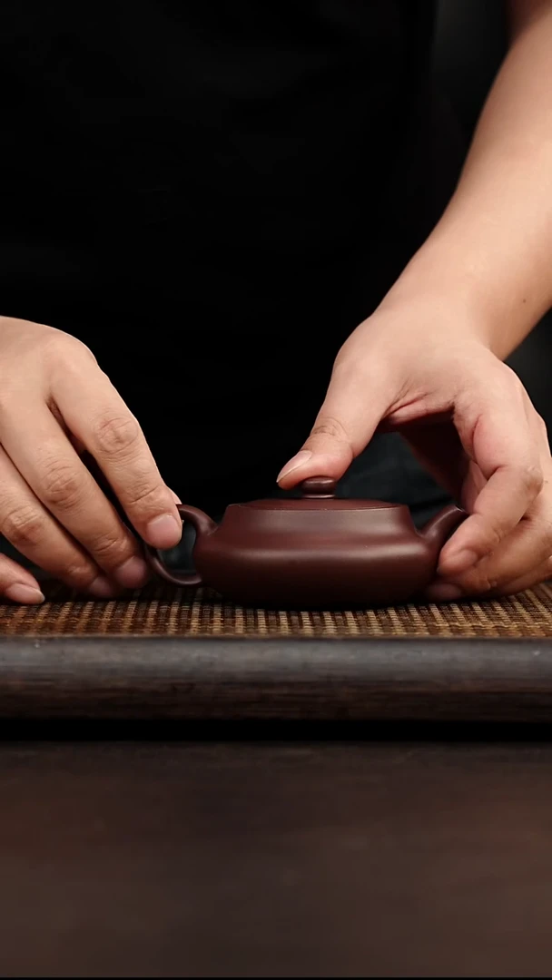 茶壶紫砂宜兴悦茗壶紫砂  紫泥  桑盘