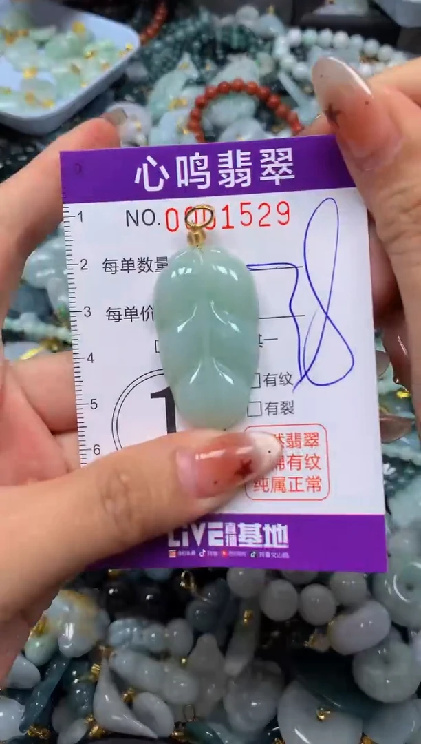 翡翠未镶嵌颈饰闪购001529