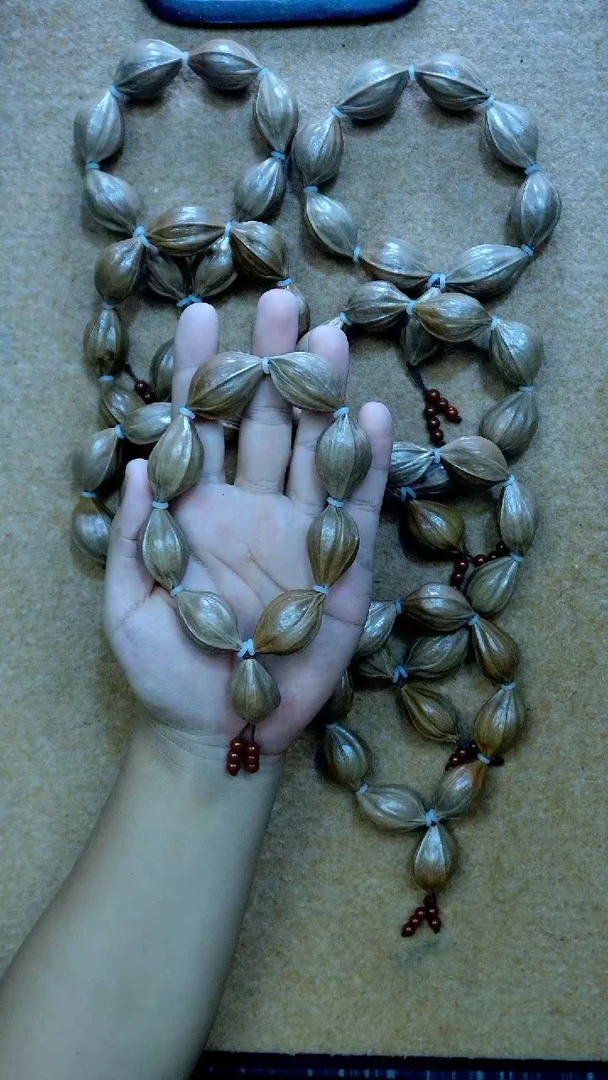 橄榄核手串/手链多样性发一2.3～3.0cm雕刻紫薇手串