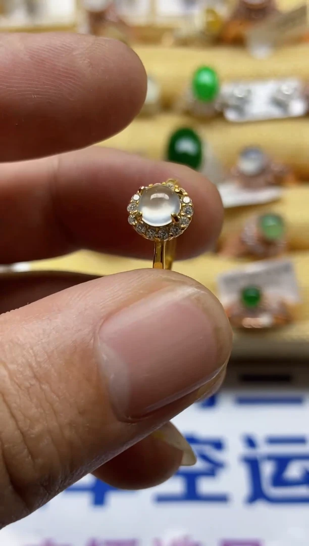 【闪购商品】翡翠戒指银S925镶嵌0000