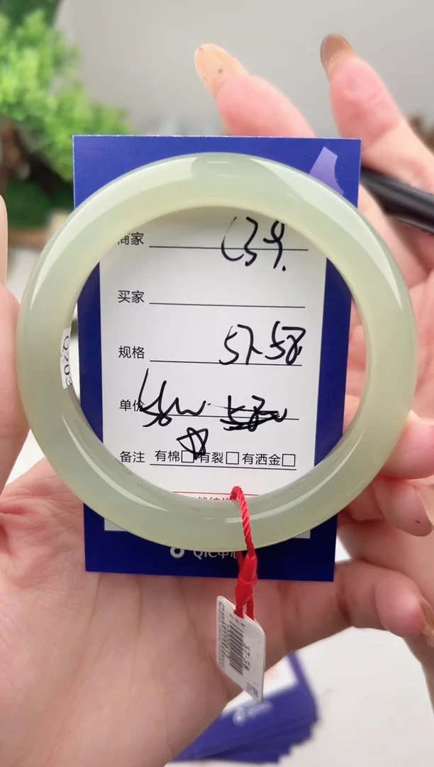 未镶嵌手镯和田玉微色差C39