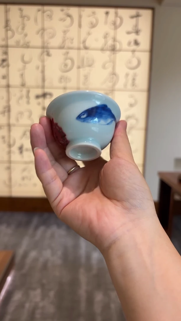 闪购青花釉里红小鱼