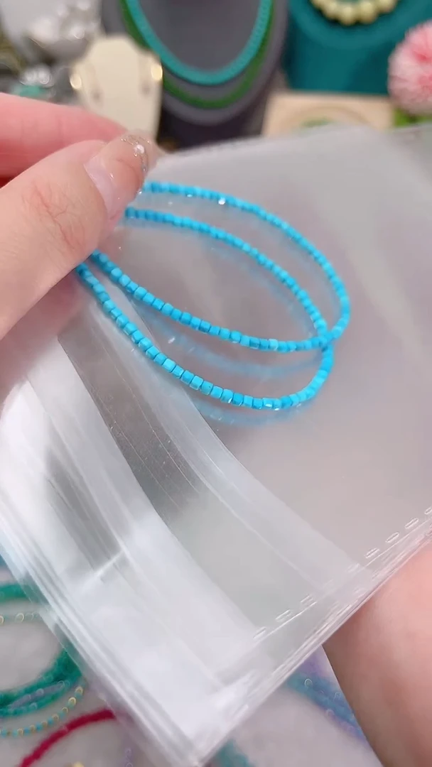 淡水珍珠手链银S925镶嵌方糖松49