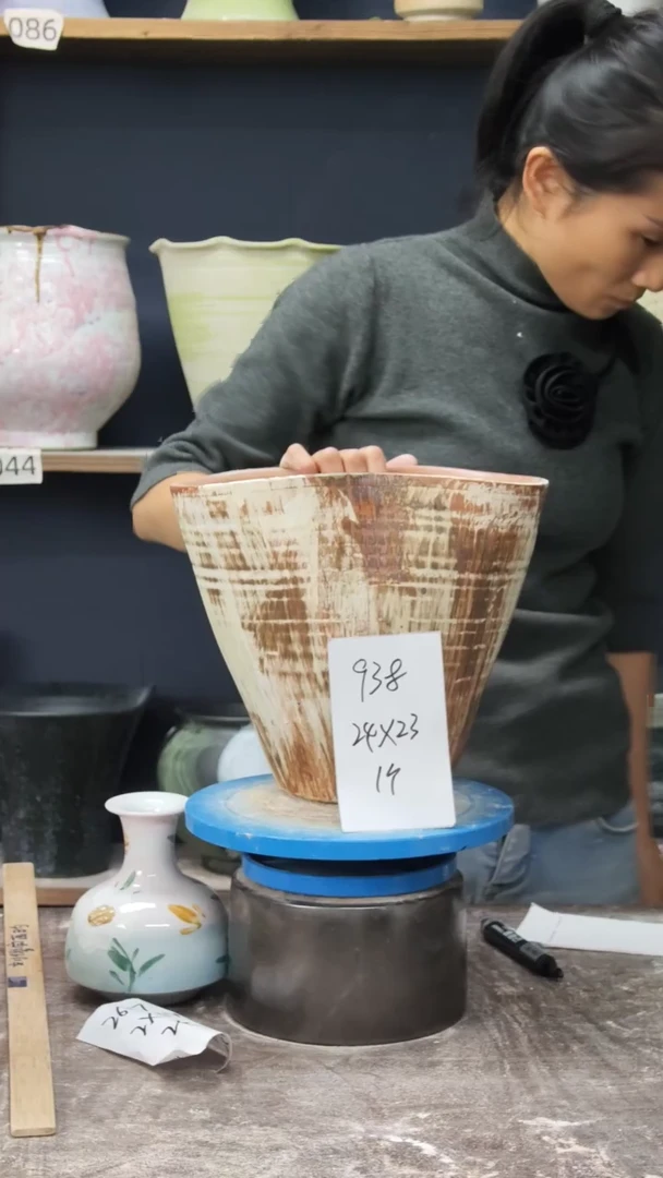 江西景德镇花盆微瑕938