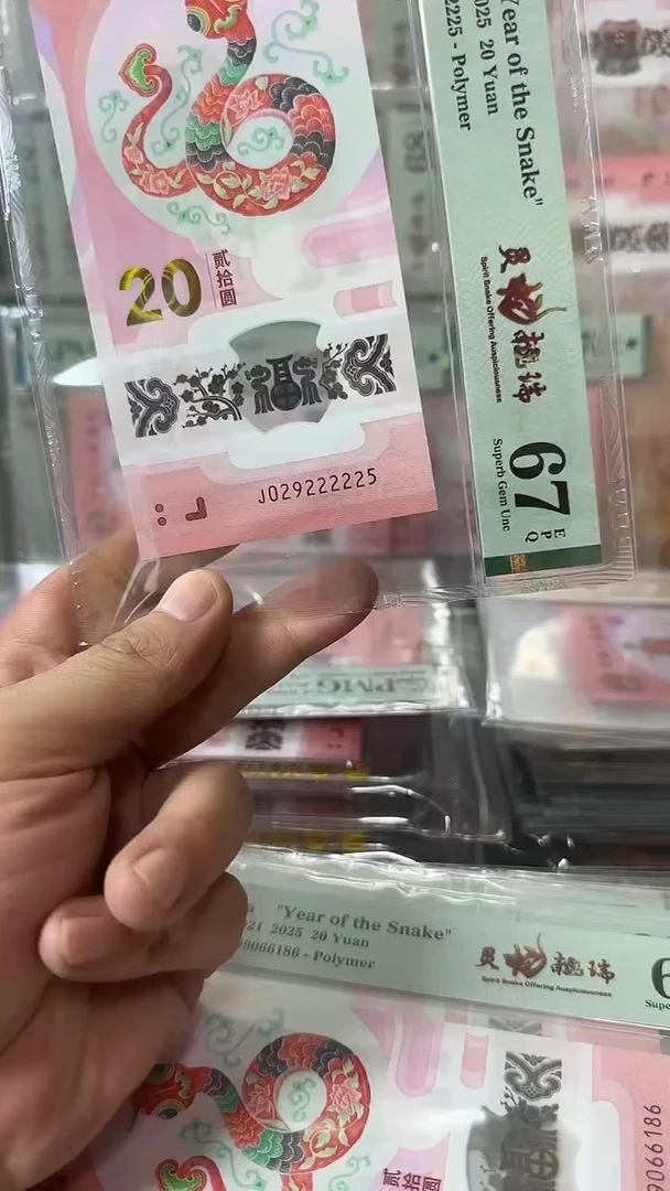 塑料029222225-蛇钞单张