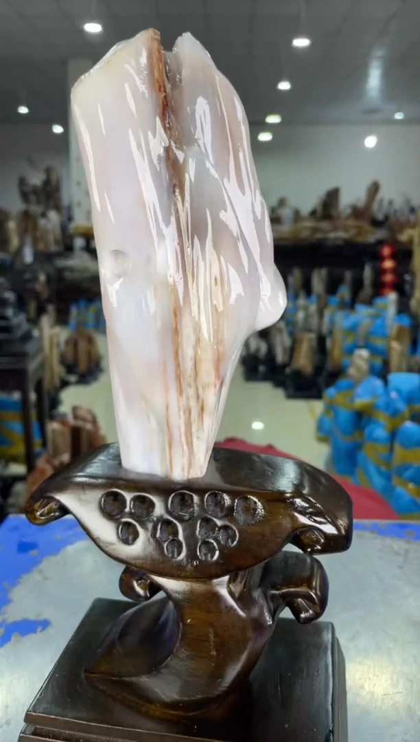 【闪购商品】硅化玉摆件未镶嵌42