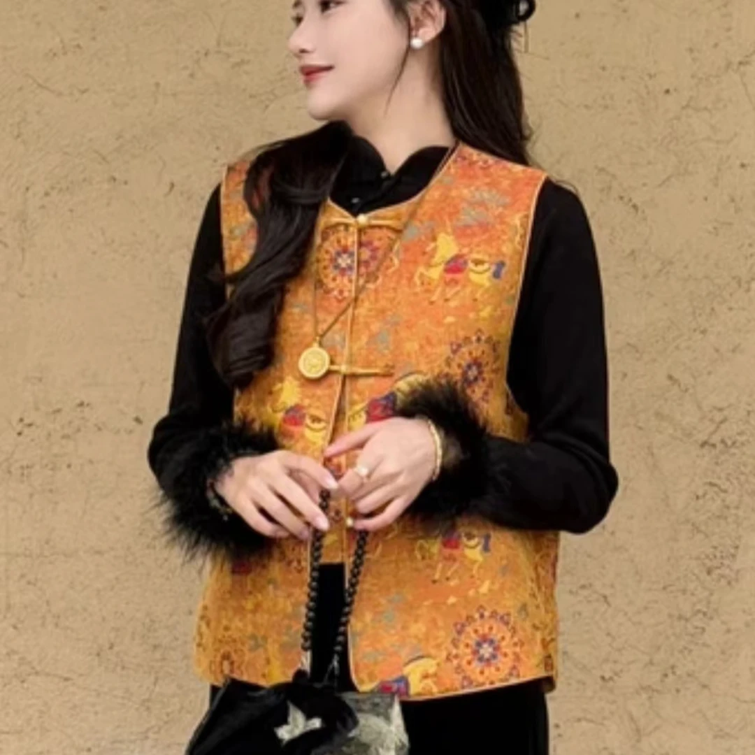 青梅竹马--新中式国风时尚休闲百搭轻奢高定秋冬宽松马甲