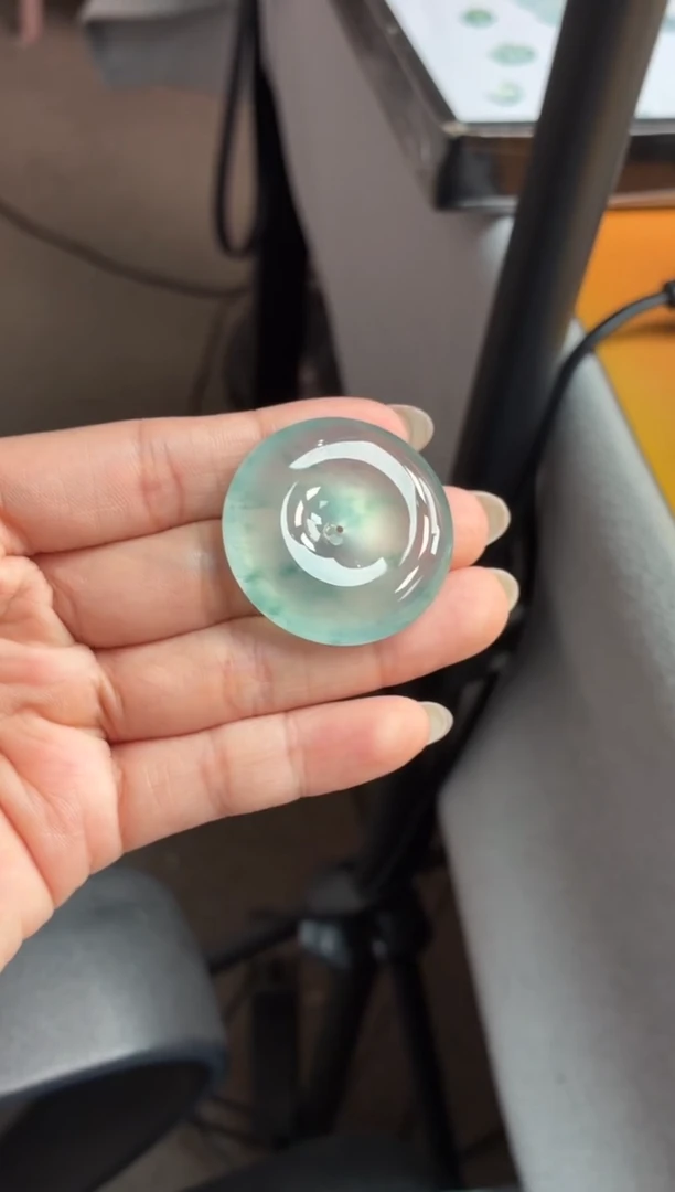 吊坠(不含链)未镶嵌翡翠50 平安扣 34.4 8.6