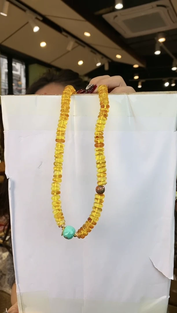 【闪购商品】琥珀颈饰未镶嵌多样性发一