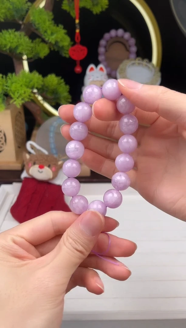 未镶嵌珠宝半成品水晶紫锂辉素圈001