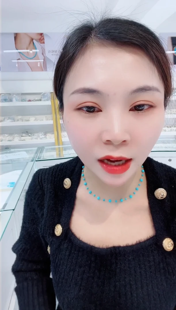 【闪购商品】绿松石项链18K金镶嵌发货一件