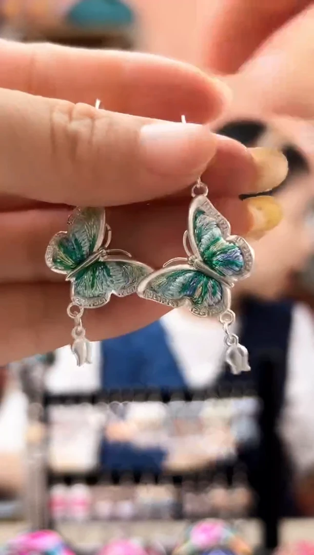 织绣艺枝独绣老绣饰品87