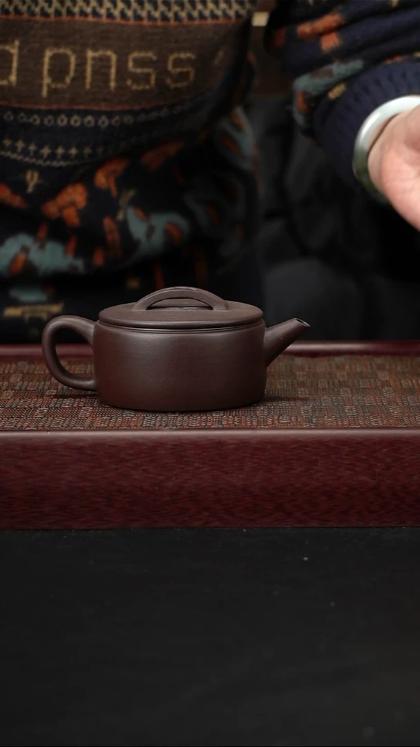 茶壶紫砂紫泥汉瓦200CC