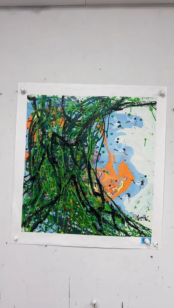 国画赵燮-4平尺-国画作品-金4