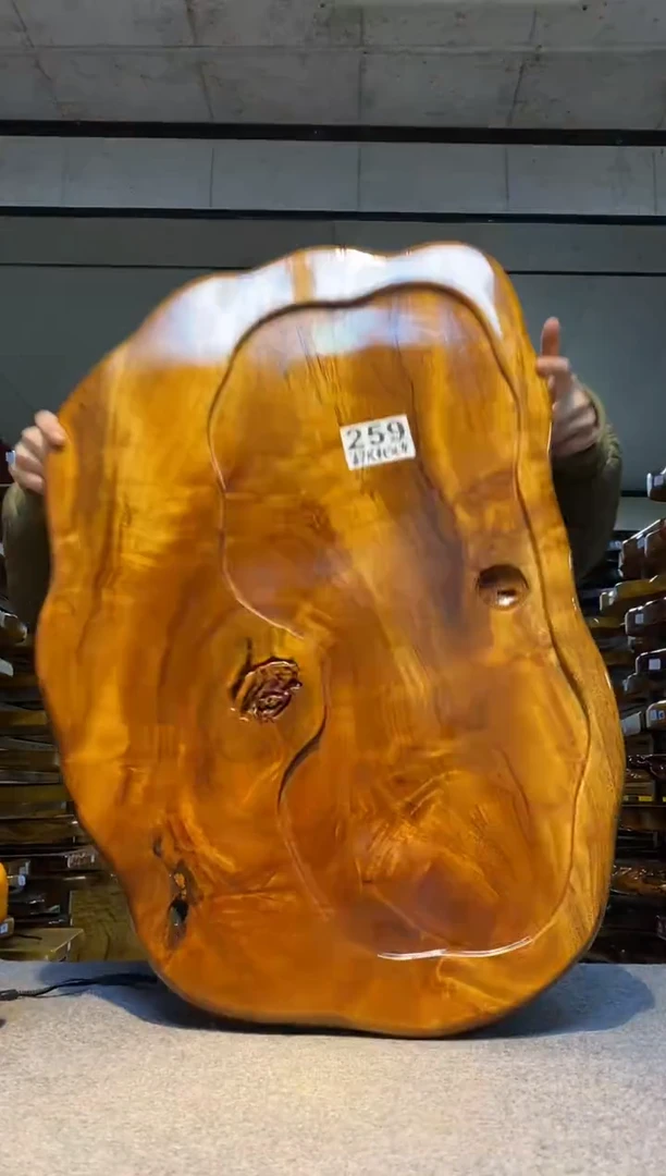 实木原木茶盘 一物一拍(不含配件）