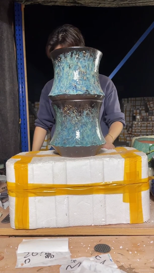 紫砂花盆宜兴紫砂粗陶花盆18*20
