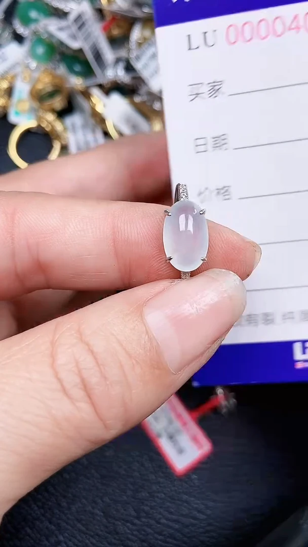 颈饰银S925镶嵌翡翠0406