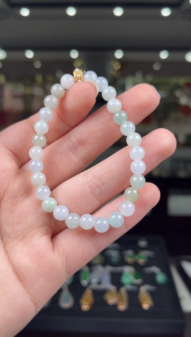 未镶嵌手串翡翠2号标签撕毁不退换