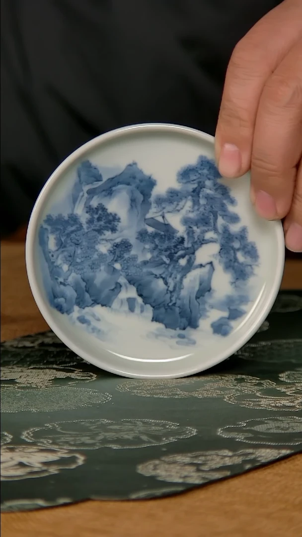 【闪购商品】景德镇莹焰堂山水盖置