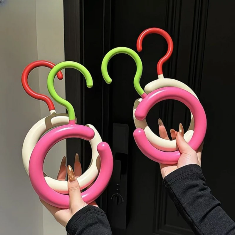 多巴胺挂钩多功能可旋转免打孔围巾帽子包包挂架圆形丝巾个护