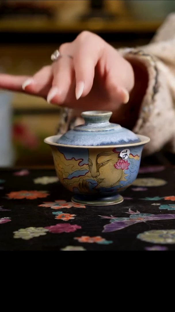 杯景德镇陶瓷杯碗柴烧多人