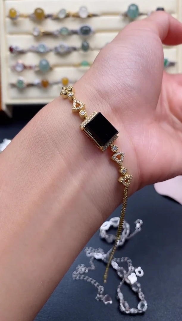 银S925镶嵌戒指翡翠333333+10